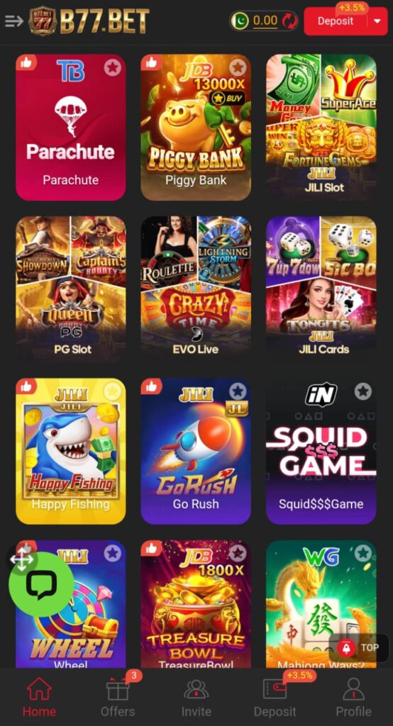 B77bet Game